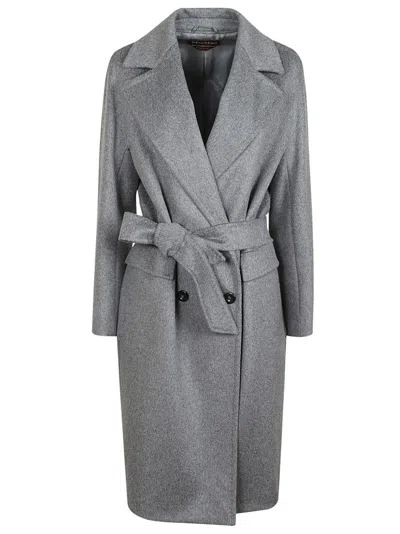 MAX MARA MAX MARA TAILORED WOOL COAT WITH BELTED WAIST