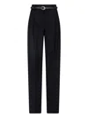 Max Mara Tailored Wool Trousers In Black