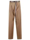 Max Mara Tailored Wool Trousers With High Waist In Brown