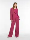 Max Mara Tailored Woollen Cloth Blazer In Fuchsia