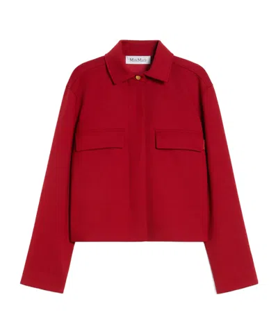 Max Mara Talamo Casual Jacket In Red