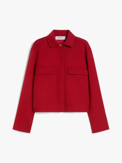 MAX MARA MAX MARA TALAMO JERSEY JACKET RED
