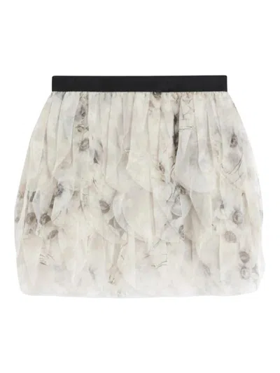 Max Mara Talc Skirt In White