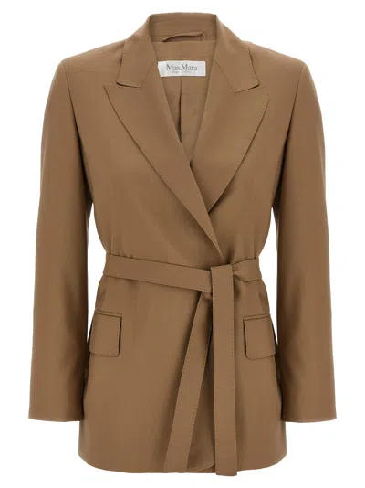 Max Mara Talento Blazer In Camel