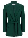 Max Mara Talento Blazer In Forest Green