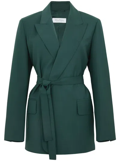 MAX MARA 'TALENTO' SINGLE-BREASTED BLAZER IN VIRGIN WOOL MAX MARA