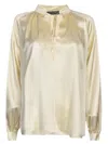 Max Mara Woman Top Ivory Size 14 Silk In White