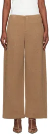 Max Mara Tan Arca Trousers In 003 Tobacco