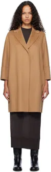Max Mara Tan Arona Coat In 045 Perfect Camel