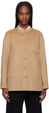 Max Mara Tan Costanza Jacket In 033 Camel