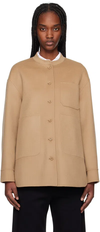 Max Mara Tan Costanza Jacket In 033 Camel