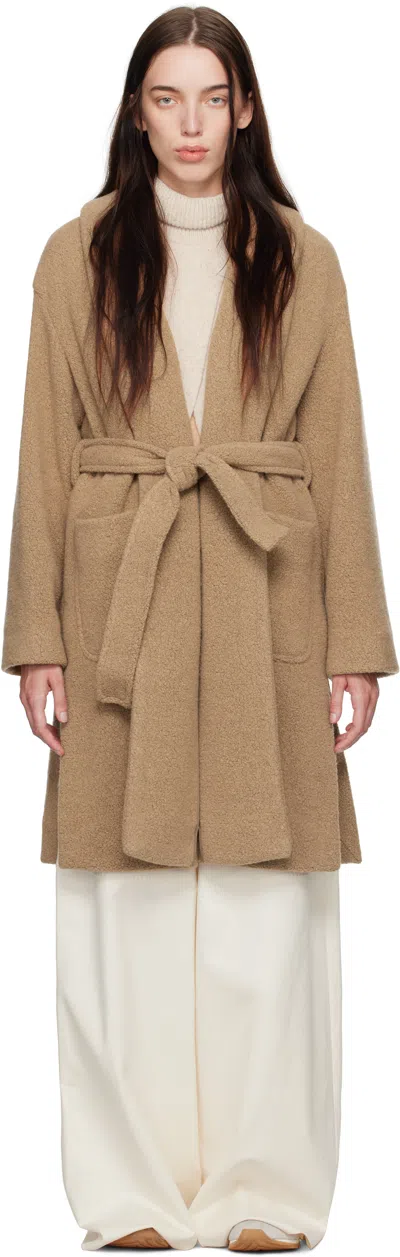 Max Mara Tan Dafne Coat In 003 Tobacco