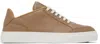 Max Mara Tan Damier Sneakers In 027 Camel