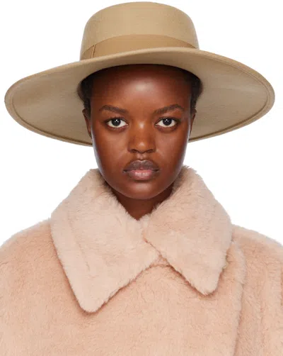 Max Mara Tan Eliseo Hat In 001 Camel