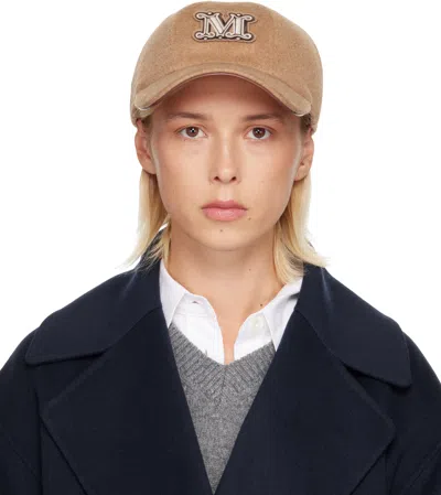 MAX MARA TAN FEDORA CAP