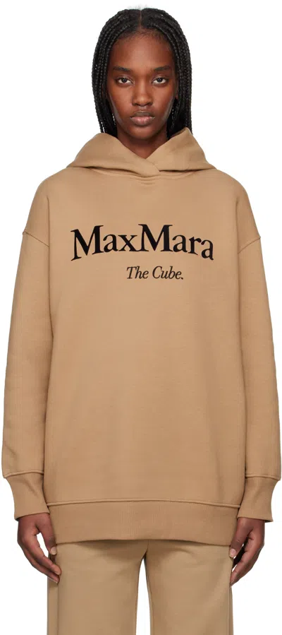 Max Mara Tan Felpa Hoodie In 003 Camel