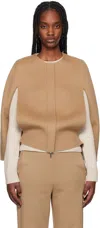 Max Mara Tan Helene Jacket In 033 Camel