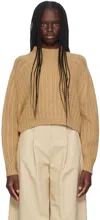 Max Mara Tan Hodeida Sweater In 004 Camel