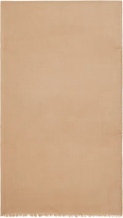 Max Mara Tan Mxazinnia Scarf