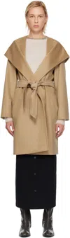 Max Mara Rialto Coat In Camel In Brown
