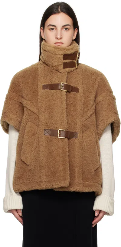 Max Mara Tan Newdorano Jacket In 001 Camel