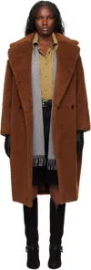 Max Mara Tan Tedgirl Coat In 011 Rust