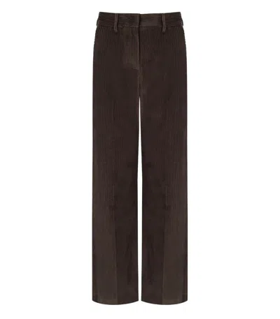 Max Mara Tania Chocolate Pants In Brown