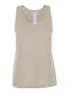 Max Mara Tank Top In Neutral