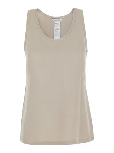 Max Mara Tank Top In Beige