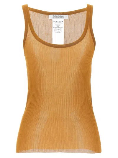 Max Mara Tank Top In Gold