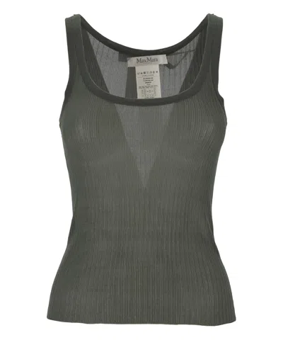 Max Mara Tank Top In Green