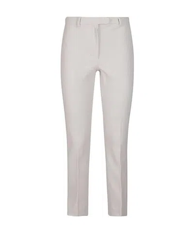Max Mara Tapered Casual Pants In White