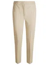 Max Mara Classic Straight Leg Pants In Hazelnut Brown