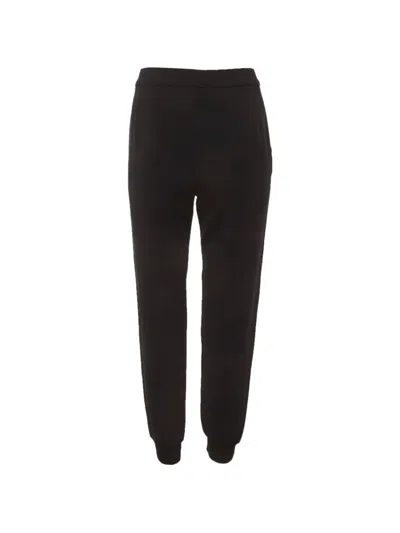 Pre-owned Max Mara Tapered Track Pants In Black