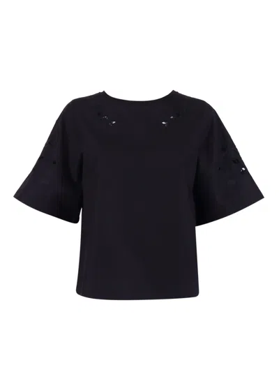 Max Mara Weekend Body Top Targa In Black