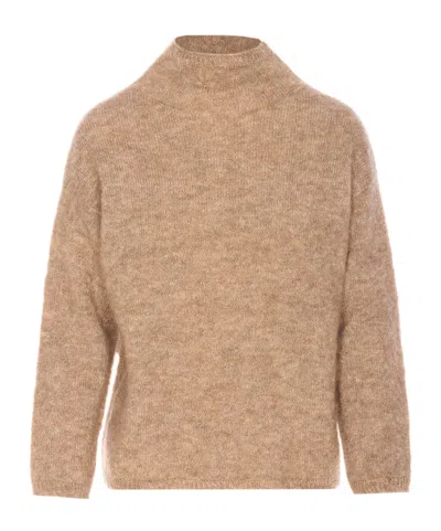 Max Mara 's  Taro Long-sleeved Knitted Jumper In Brown