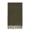 Max Mara Tartan Logo Logo Scarf In Brown