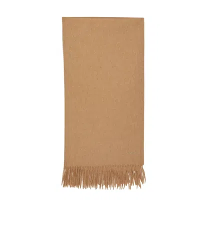 MAX MARA TARTAN LOGO SCARF