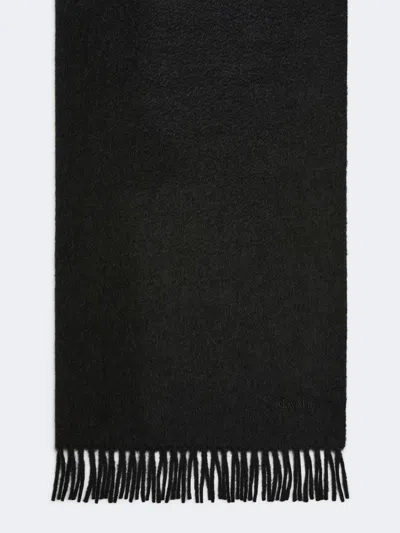 Max Mara Tartan Stole Black In White