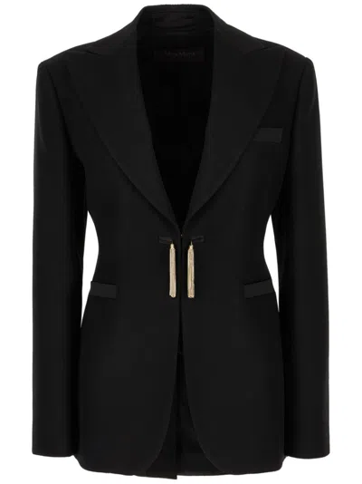 MAX MARA TASSEL-DETAIL WOOL BLAZER