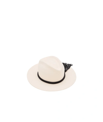MAX MARA TASSEL HAT WITH WIDE BRIM