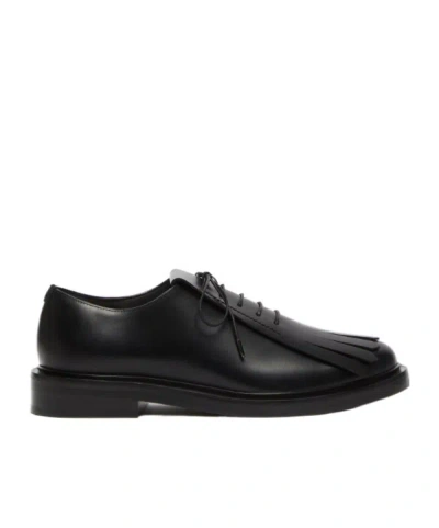 Max Mara Tassel Lace Shoes In Black