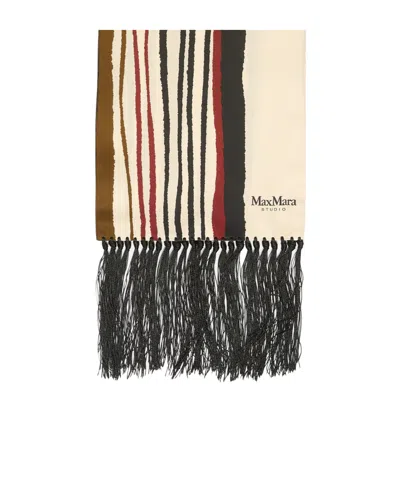 Max Mara Tassel Scarf In Multi