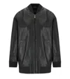 Max Mara Tattico Black Bomber Jacket In Black