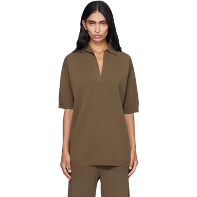 Max Mara Taupe Alpino Polo In Brown