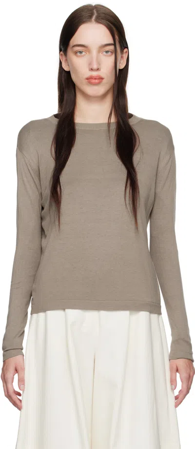 Max Mara Taupe Coimbra Sweater In 002 Turtledove