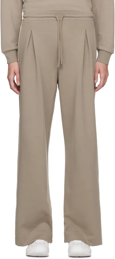 Max Mara Taupe Curve Lounge Pants In 002 Turtledove