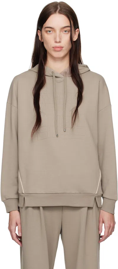 Max Mara Taupe Flipper Hoodie In 002 Turtledove