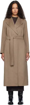 Max Mara Taupe Poldo Coat In 074 Turtledove