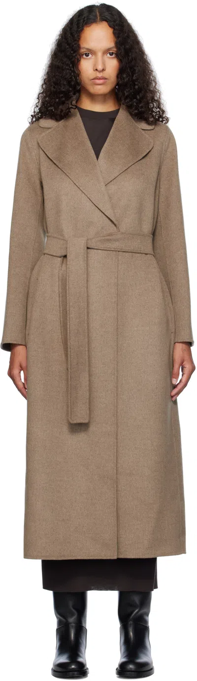 Max Mara Taupe Poldo Coat In 074 Turtledove